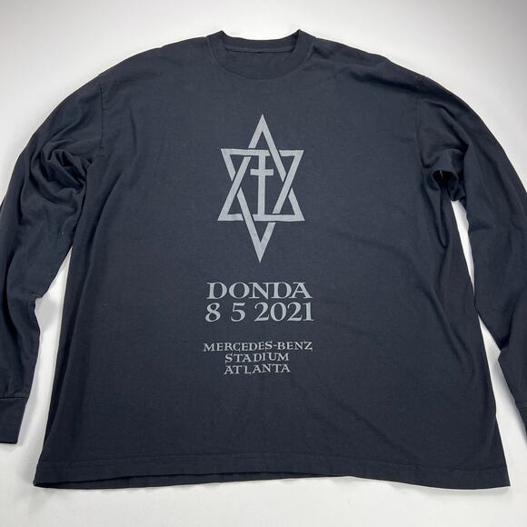 Kanye West Donda 8-5-2021 Mercedes-Benz Stadium Atlanta Tour Shirt Size L/XL - Picture 1 of 5